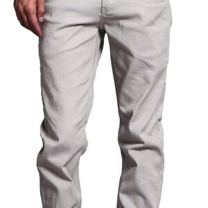Men's Classic Light Gray Slim Jeans